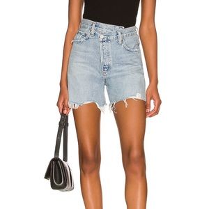 Agolde Criss Cross Jean Shorts